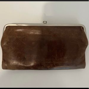 HOBO Brown Leather Clutch